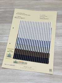 A-7073 Kẻ Sọc Vải Sọc Nhăn Cotton Ấn Độ ARINOBE CO., LTD. Ảnh phụ