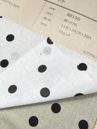 88150 80 Sợi Chỉ Vải Cotton Lawn Chấm Bi Ngẫu Nhiên VANCET Ảnh phụ