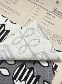 850549 Vải Cotton Vải Oxford Chưa Tẩy Trắng Hình Hoa Tulip VANCET Ảnh phụ