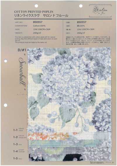 850557 Giống Linen Sợi Nổi Salon De Fleur Snowball