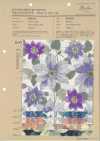 850558 Giả Linen Slub Salon De Fleur Clematis