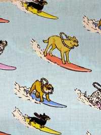 850599 Phong Cách Pop Vải Broadcloth Dạng: Những Chú Chó Lướt Sóng VANCET Ảnh phụ
