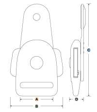 IB-KT Khóa Gài YKK IB-KT Kiểu Tháo Nhanh Bên Hông[Mặt Thắt Lưng Và Móc] YKK Ảnh phụ