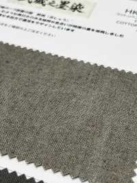 HK7071BW Vải Vải Oxford Cotton Gai Dầu Musashino Sumizome, Nhuộm đen, OW KOYAMA Ảnh phụ