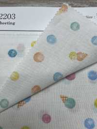 AP62203 Vải Mộc Kika Sweet (Hình Tròn) COSMO TEXTILE Ảnh phụ