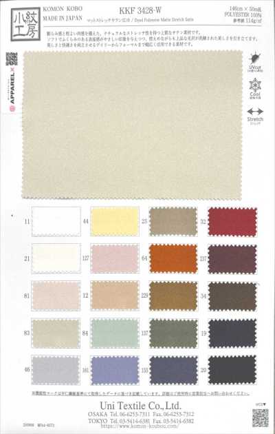 KKF3428-W Sa Tanh Mờ Co Giãn Khổ Rộng