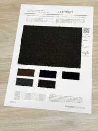 OM9267 Xù Mặt Sau Dệt Xương Cá Cổ điển Bằng Cotton Và Len Tái Chế[Vải] Oharayaseni Ảnh phụ