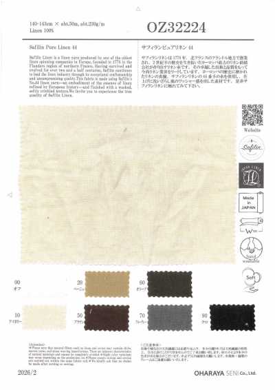 OZ32224 Safilin Vải Lanh Nguyên Chất 44