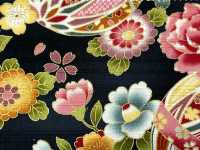 AP62902 Vải Satin In Họa Tiết Vàng Nhiều Màu Sắc (Cuộn Tròn) COSMO TEXTILE Ảnh phụ