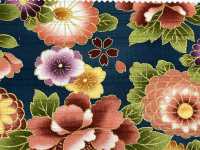 AP62902 Vải Satin In Họa Tiết Vàng Nhiều Màu Sắc (Cuộn Tròn) COSMO TEXTILE Ảnh phụ