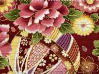 AP62902 Vải Satin In Họa Tiết Vàng Nhiều Màu Sắc (Cuộn Tròn) COSMO TEXTILE Ảnh phụ