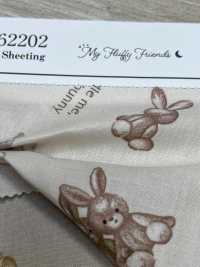 AP62202 Vải Mộc Hình Thú Bông My Fluffy Friends (Hình Tròn) COSMO TEXTILE Ảnh phụ