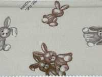 AP62202 Vải Mộc Hình Thú Bông My Fluffy Friends (Hình Tròn) COSMO TEXTILE Ảnh phụ