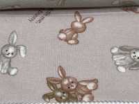 AP62202 Vải Mộc Hình Thú Bông My Fluffy Friends (Hình Tròn) COSMO TEXTILE Ảnh phụ