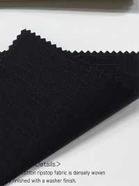 OGN-2030-KB Vải Vải Ripstop Hữu Cơ đã Giặt TIPICO (Dệt May Kuwamura) Ảnh phụ