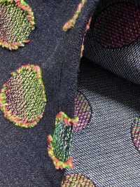 FY1589-IDC20CUT Vải Bò Jacquard Cắt Họa Tiết Chấm Bi Nhiều Màu Sắc DUCK TEXTILE Ảnh phụ