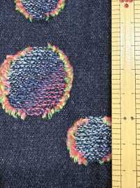 FY1589-IDC20CUT Vải Bò Jacquard Cắt Họa Tiết Chấm Bi Nhiều Màu Sắc DUCK TEXTILE Ảnh phụ