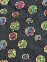FY1589-IDC20CUT Vải Bò Jacquard Cắt Họa Tiết Chấm Bi Nhiều Màu Sắc DUCK TEXTILE Ảnh phụ