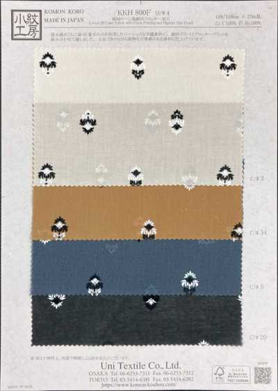 KKH800F-4 Cotton 80, Vải Cotton Lawn, Nhuộm Pigment, Xử Lý Flocking