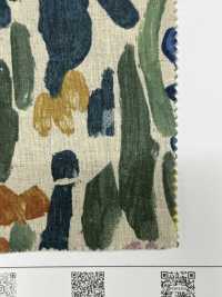 8026-1790-2 Vải Mộc Sợi Gai , Họa Tiết Thực Vật Nghệ Thuật. Hokkoh Ảnh phụ