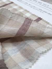 KYC921-C-1 Shirring Cotton Tencel Nhuộm Sợi Ly.[Vải] Uni Textile Ảnh phụ