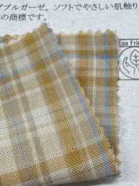 14424 Kẻ Caro Vải Gạc Madras, 60 Chỉ /sợi Tencel™ Lyocell , Vải Gạc đôi. SUNWELL Ảnh phụ