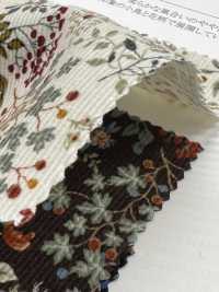 19187 Áo Sơ Mi Corduroy Với Họa Tiết Chim Và Hoa.[Vải] SUNWELL Ảnh phụ