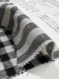 59992 C/L Cổ áo Bằng Vải Thô Màu Kem Kẻ Caro Caro Và Kẻ Sọc VANCET Ảnh phụ