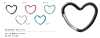 AL CARABINER-HEART Móc Khóa Carabiner Hình Trái Tim Bằng Nhôm
