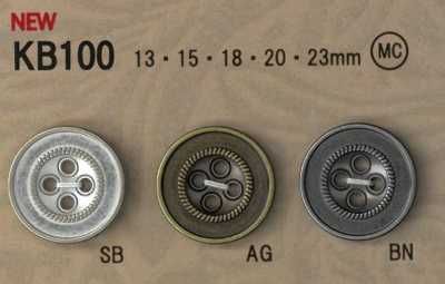 KB100 Nút Kim Loại Phong Cách Vintage, Có Viền