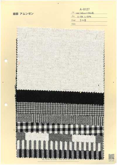 A-8127 Vải Sần Cotton Sợi Gai
