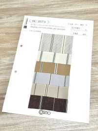 BC3573 Kẻ Sọc Cotton Hữu Cơ Kẻ Sọc, đã Qua Xử Lý Giặt Khô.[Vải] COSMO TEXTILE Ảnh phụ