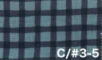 83194 Vải dệt slub kiểu linen hai màu chấm bi・kẻ sọc・kẻ caro[Vải / Vải] VANCET Hình ảnh bổ sung