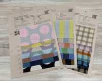 83194 Vải dệt slub kiểu linen hai màu chấm bi・kẻ sọc・kẻ caro[Vải / Vải] VANCET Hình ảnh bổ sung