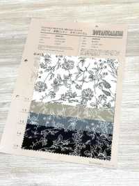 850544 Vải Broadcloth, Cotton Chưa Tẩy Trắng, Botanical Rhythm, Wildflower VANCET Ảnh phụ