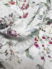 4027-680-5 80 Vải Cotton Lawn Miracle Wave Watercolor Flower Hokkoh Ảnh phụ