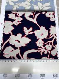 7027-810-1 Họa Tiết Hoa Bằng Vải Satin CR Với Các đường Kẻ Sọc Hokkoh Ảnh phụ