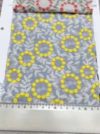 4027-848-1 Vải Cotton Lawn Cotton Mỏng, Thêu Hoa Pom-pom, Ren / Đăng Ten. Hokkoh Ảnh phụ