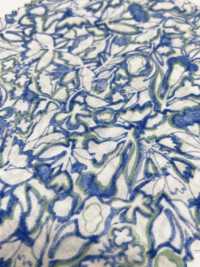 7027-601-1 60 Vải Cotton Lawn 6195 Hoa Vẽ Bằng Bút Mực Hokkoh Ảnh phụ
