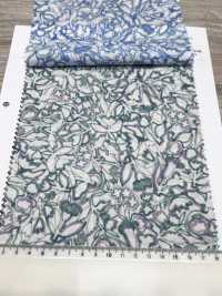 7027-601-1 60 Vải Cotton Lawn 6195 Hoa Vẽ Bằng Bút Mực Hokkoh Ảnh phụ