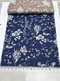 7027-615-1 60 Vải Cotton Lawn 9088 Bản Vẽ đường Nét Thực Vật Hokkoh Ảnh phụ