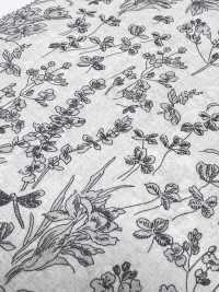 7027-615-1 60 Vải Cotton Lawn 9088 Bản Vẽ đường Nét Thực Vật Hokkoh Ảnh phụ