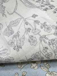 7027-615-1 60 Vải Cotton Lawn 9088 Bản Vẽ đường Nét Thực Vật Hokkoh Ảnh phụ