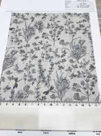 7027-615-1 60 Vải Cotton Lawn 9088 Bản Vẽ đường Nét Thực Vật Hokkoh Ảnh phụ
