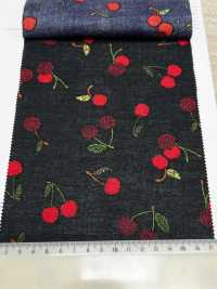 7027-616-2 Vải Cotton Lawn 60 9088 Thêu Quả Anh đào Hokkoh Ảnh phụ