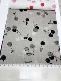 7027-616-2 Vải Cotton Lawn 60 9088 Thêu Quả Anh đào Hokkoh Ảnh phụ