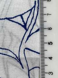 7027-618-7 60 Vải Cotton Lawn 9088 Bản Vẽ đường Nét Nhiệt đới Hokkoh Ảnh phụ