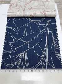 7027-618-7 60 Vải Cotton Lawn 9088 Bản Vẽ đường Nét Nhiệt đới Hokkoh Ảnh phụ