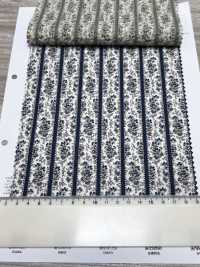 7027-625-1 60 Vải Cotton Lawn Ripple Sarasa Kẻ Sọc Hokkoh Ảnh phụ