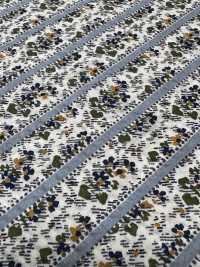 7027-625-1 60 Vải Cotton Lawn Ripple Sarasa Kẻ Sọc Hokkoh Ảnh phụ